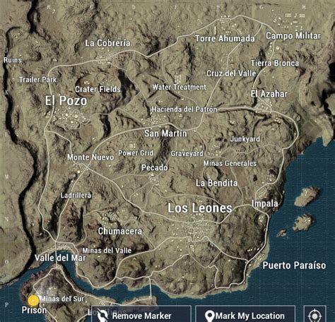 mapio pubg|Miramar .